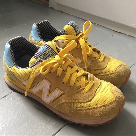 new balance yellow sneakers